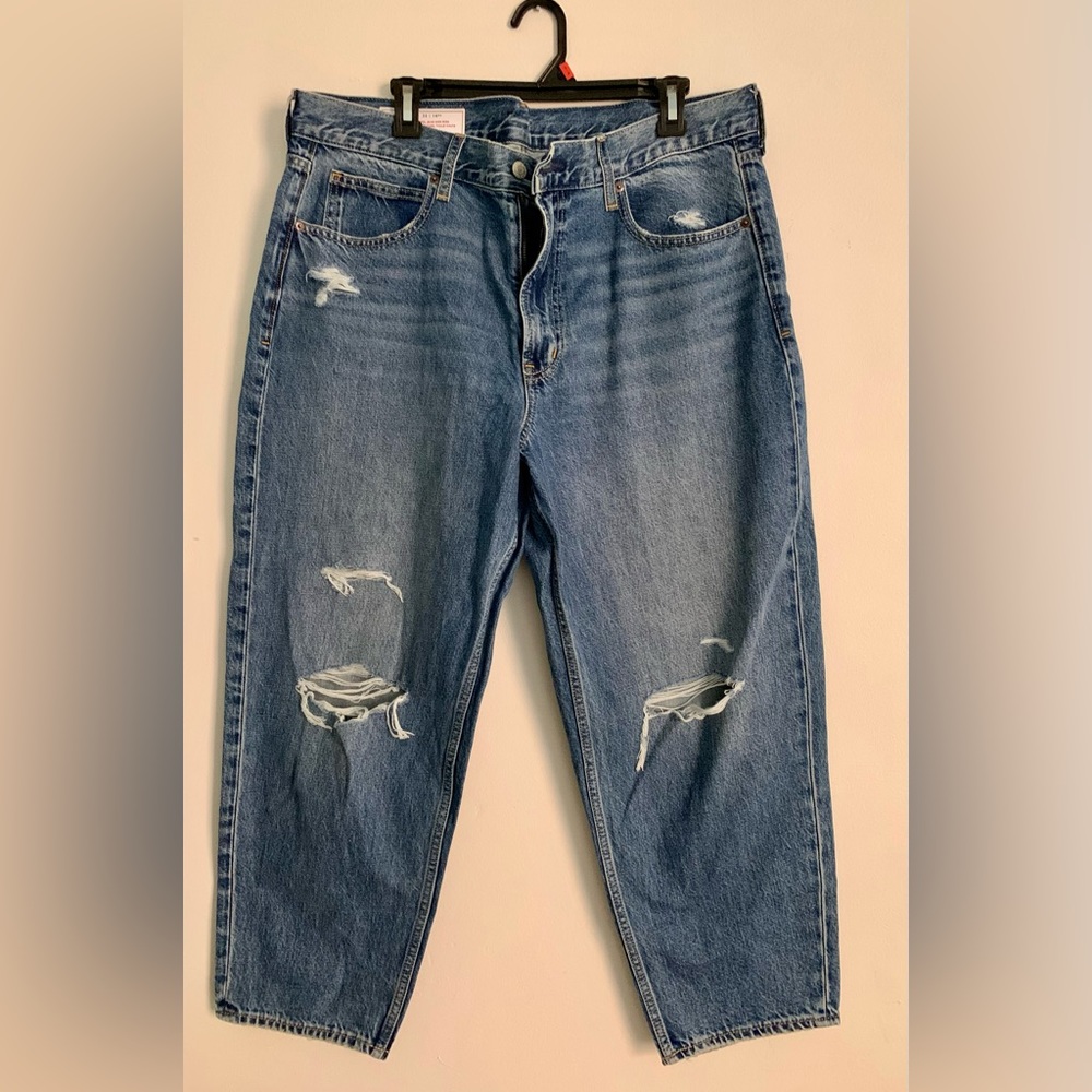 GAP barrel leg jeans.